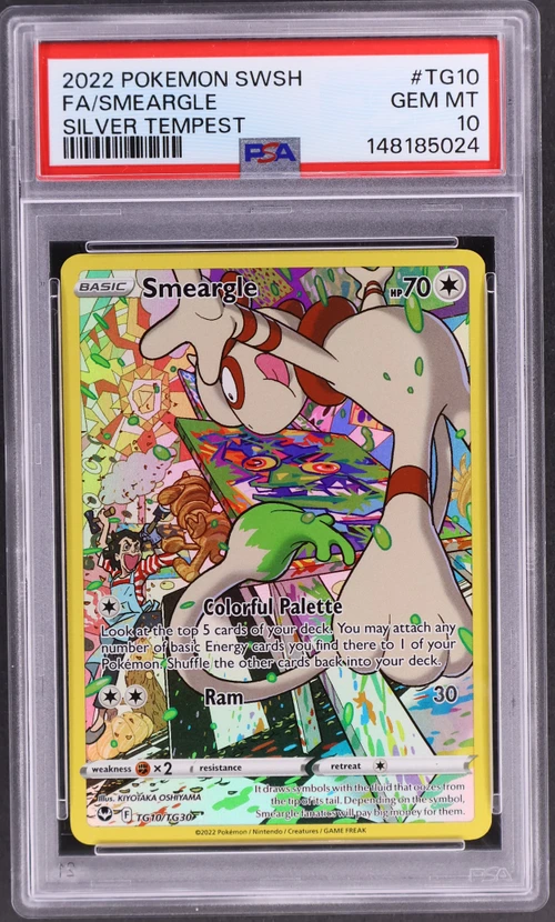 2022 Pokemon Sword & Shield Silver Tempest #TG10 Full Art / Smeargle