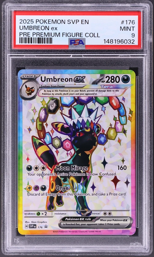2025 Pokemon Svp En-Sv Black Star Promo #176 Umbreon Ex Prismatic Evolutions Premium Figure Collection