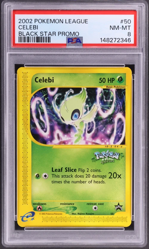 2002 Pokemon League Promo Black Star #50 Celebi