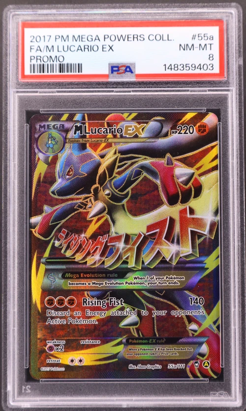 2017 Pokemon Mega Powers Collection Promo #55a Full Art / M Lucario Ex