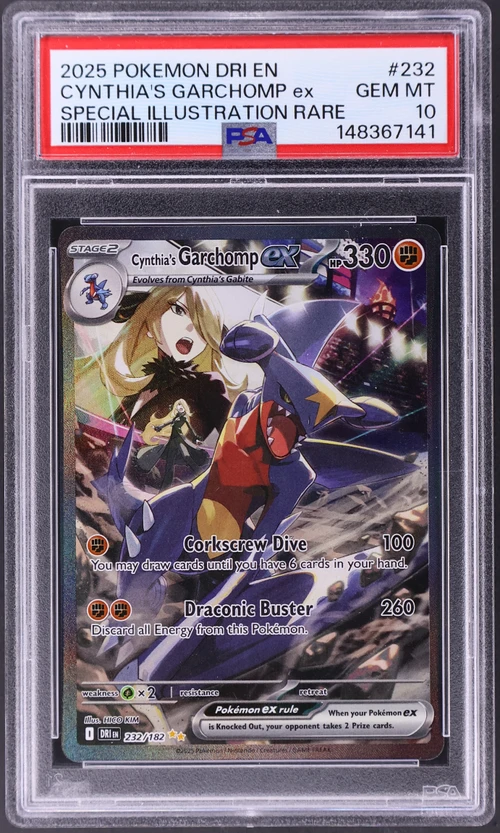 2025 Pokemon Dri En-Destined Rivals #232 Cynthia's Garchomp Ex Special Illustration Rare