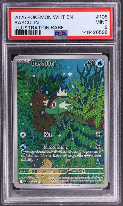 2025 Pokemon Wht En-White Flare #108 Basculin Illustration Rare