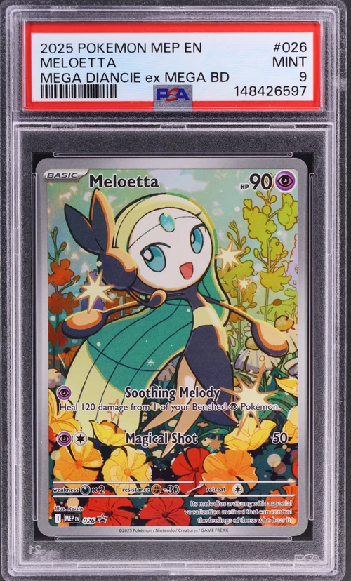 2025 Pokemon Mep En-Me Black Star Promo #026 Meloetta Mega Diancie Ex Mega Battle Deck
