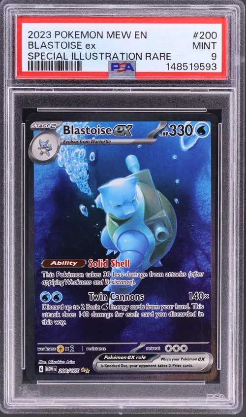 2023 Pokemon Mew En-151 #200 Blastoise Ex Special Illustration Rare
