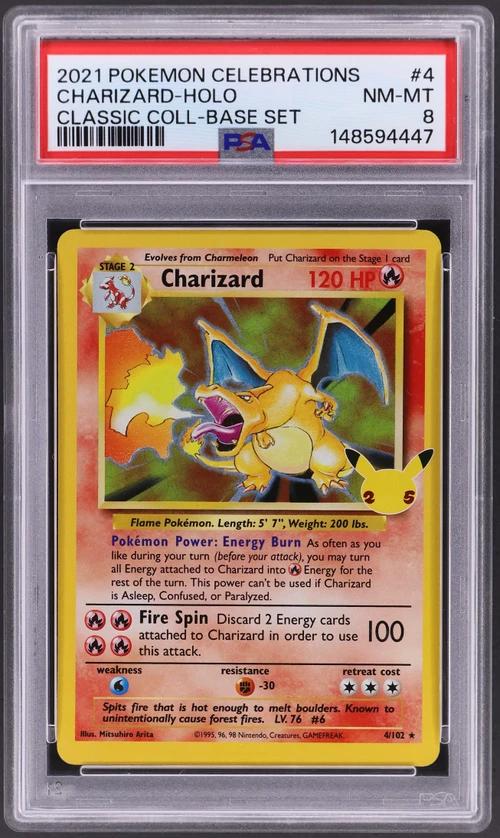 2021 Pokemon Celebrations Classic Collection #4 Charizard-Holo