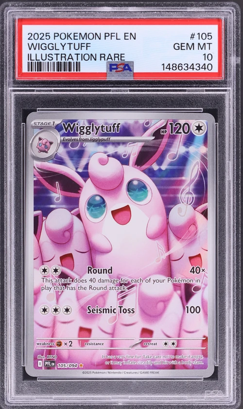 2025 Pokemon Pfl En-Phantasmal Flames #105 Wigglytuff Illustration Rare