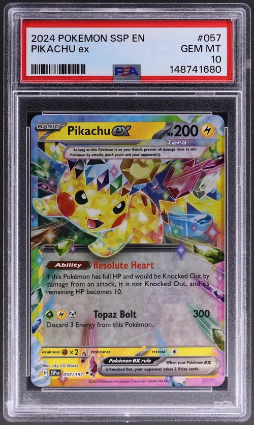 2024 Pokemon Ssp En-Surging Sparks #057 Pikachu Ex