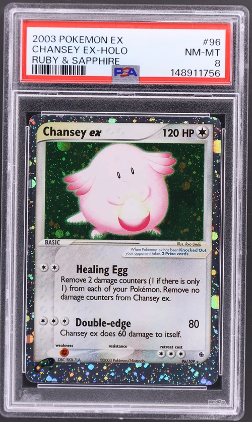 2003 Pokemon Ex Ruby & Sapphire #96 Chansey Ex-Holo