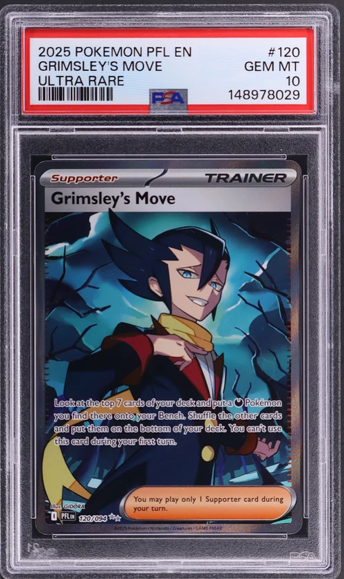 2025 Pokemon Pfl En-Phantasmal Flames #120 Grimsley's Move Ultra Rare