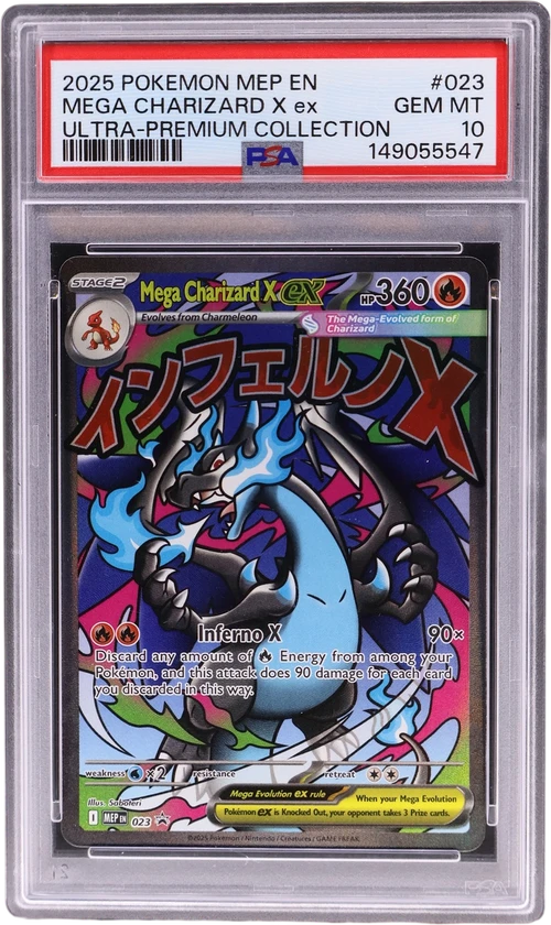 2025 Pokemon Mep En-Me Black Star Promo #023 Mega Charizard X Ex Mega Charizard X Ex Ultra-Premium Collection