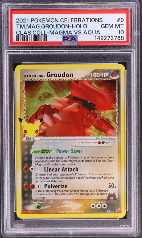 2021 Pokemon Celebrations Classic Collection #9 Team Magma's Groudon-Holo