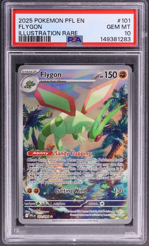 2025 Pokemon Pfl En-Phantasmal Flames #101 Flygon Illustration Rare