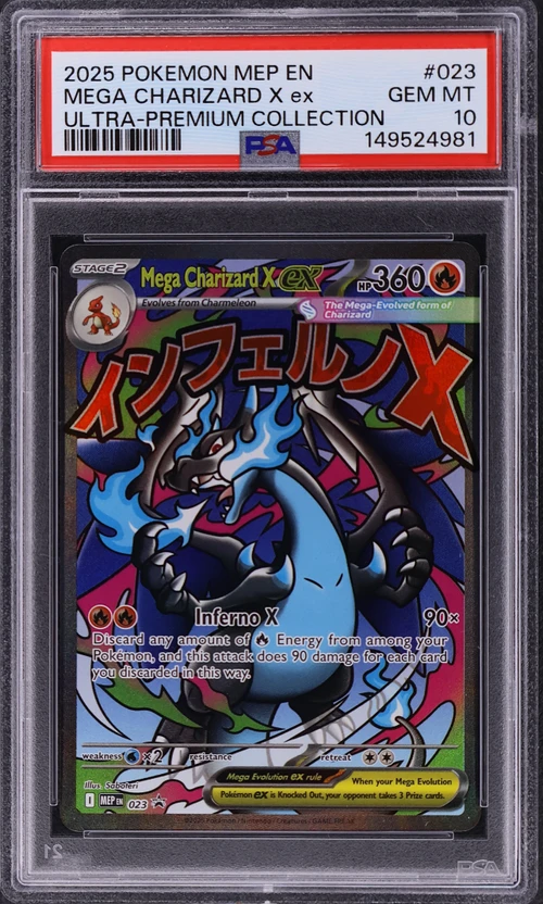 2025 Pokemon Mep En-Me Black Star Promo #023 Mega Charizard X Ex Mega Charizard X Ex Ultra-Premium Collection