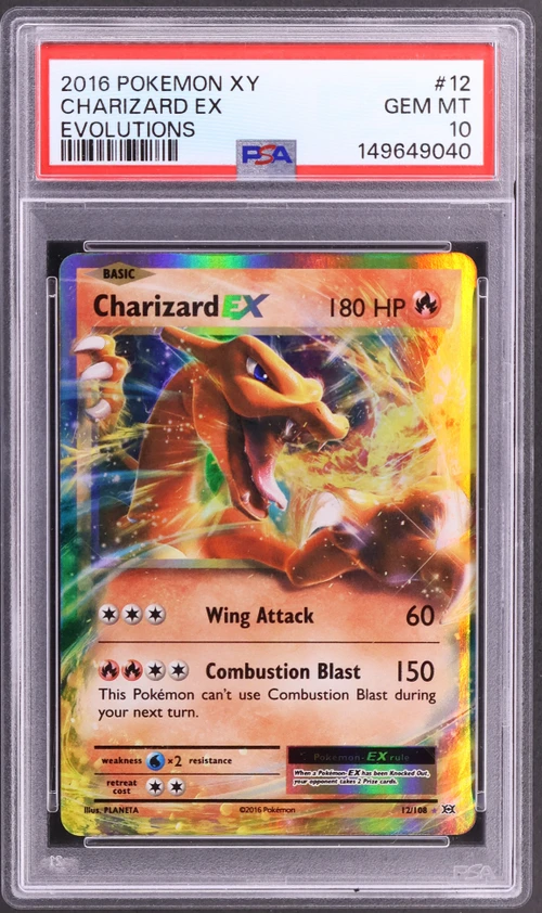 2016 Pokemon Xy Evolutions #12 Charizard Ex