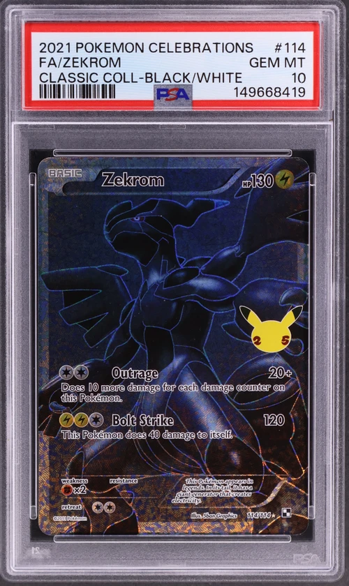 2021 Pokemon Celebrations Classic Collection #114 Full Art / Zekrom