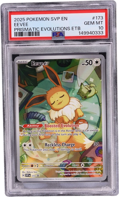 2025 Pokemon Svp En-Sv Black Star Promo #173 Eevee Prismatic Evolutions Elite Trainer Box