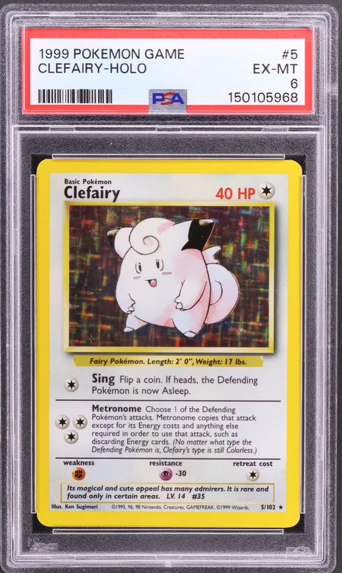 1999 Pokemon Game #5 Clefairy-Holo