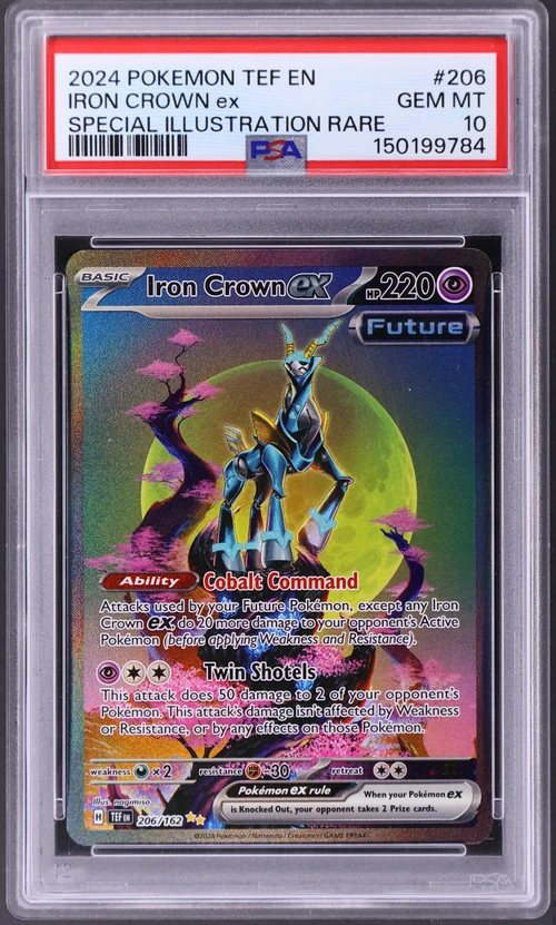2024 Pokemon Tef En-Temporal Forces #206 Iron Crown Ex Special Illustration Rare