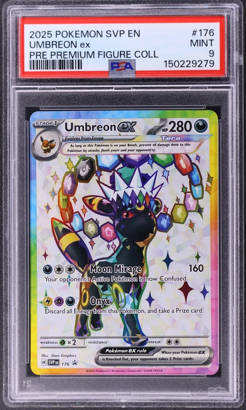 2025 Pokemon Svp En-Sv Black Star Promo #176 Umbreon Ex Prismatic Evolutions Premium Figure Collection