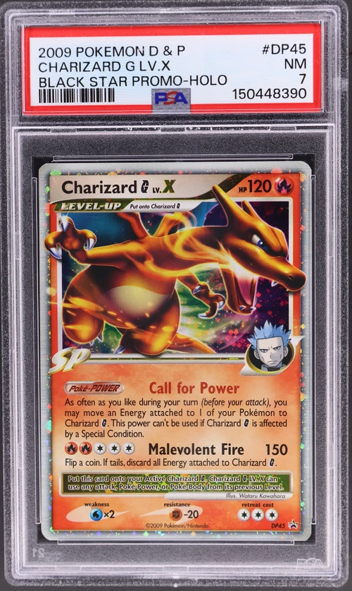 2009 Pokemon Diamond & Pearl Black Star Promo #DP45 Charizard G Lv.x Holo