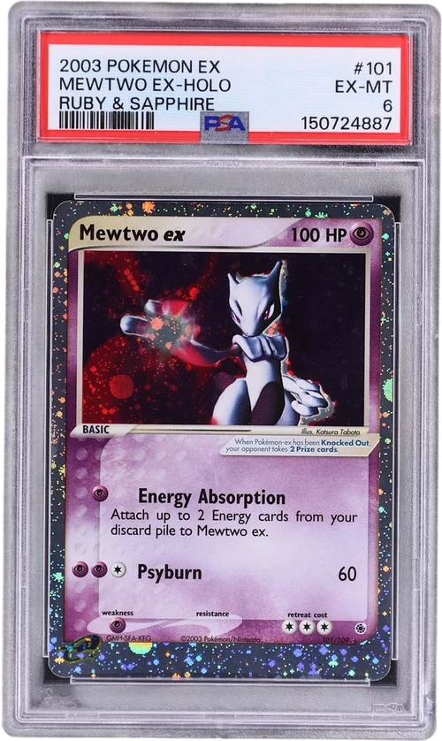 2003 Pokemon Ex Ruby & Sapphire #101 Mewtwo Ex-Holo