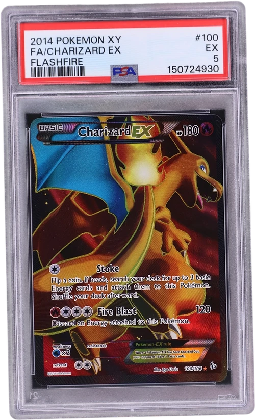 2014 Pokemon Xy Flashfire #100 Full Art / Charizard Ex