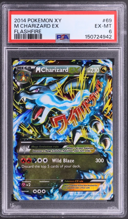 2014 Pokemon Xy Flashfire #69 M Charizard Ex