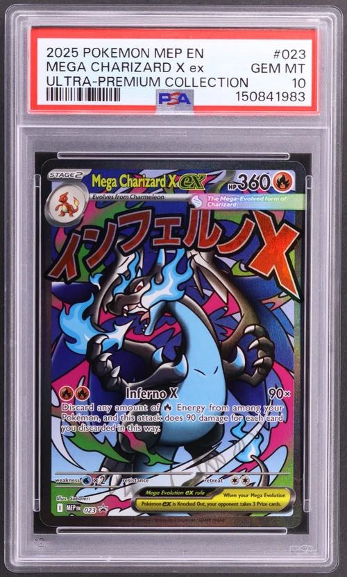 2025 Pokemon Mep En-Me Black Star Promo #023 Mega Charizard X Ex Mega Charizard X Ex Ultra-Premium Collection