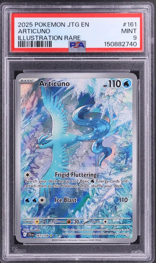 2025 Pokemon Jtg En-Journey Together #161 Articuno Illustration Rare