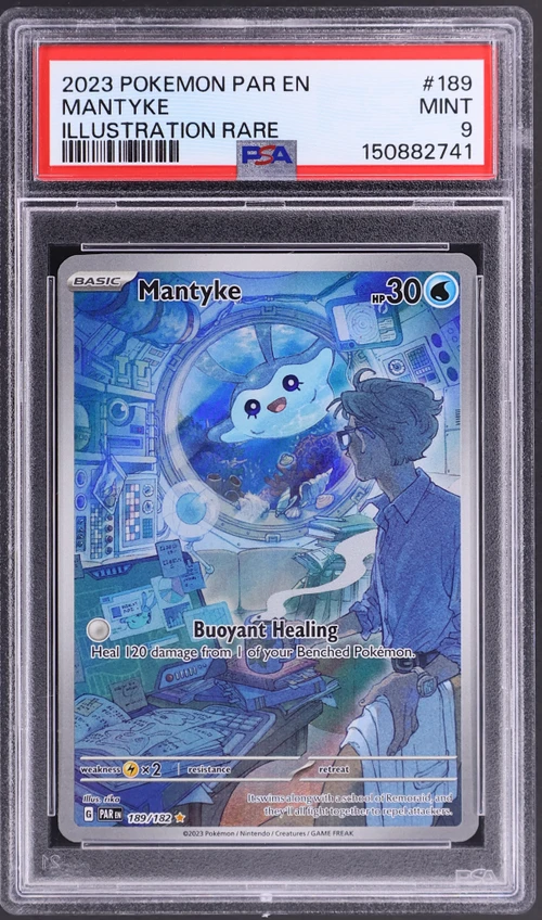 2023 Pokemon Par En-Paradox Rift #189 Mantyke Illustration Rare