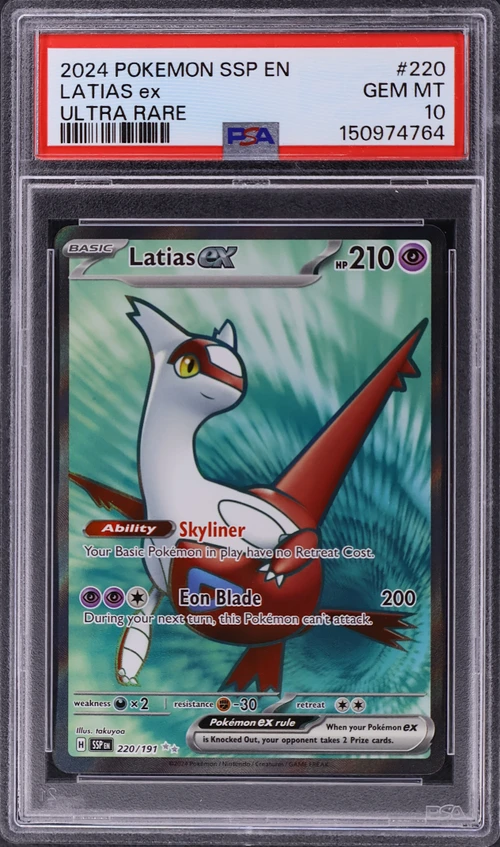 2024 Pokemon Ssp En-Surging Sparks #220 Latias Ex Ultra Rare