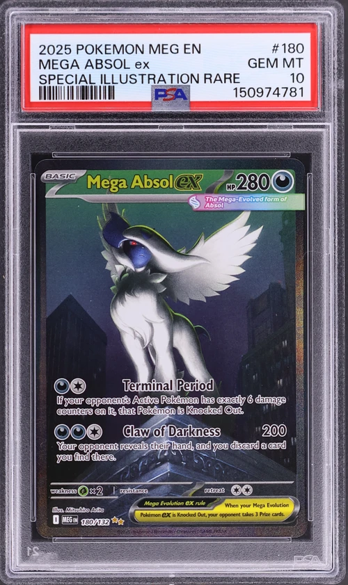 2025 Pokemon Meg En-Mega Evolution #180 Mega Absol Ex Special Illustration Rare