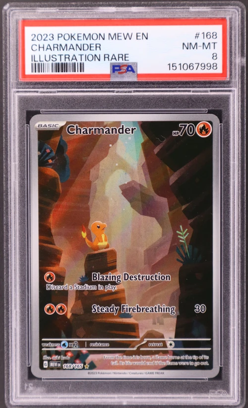 2023 Pokemon Mew En-151 #168 Charmander Illustration Rare