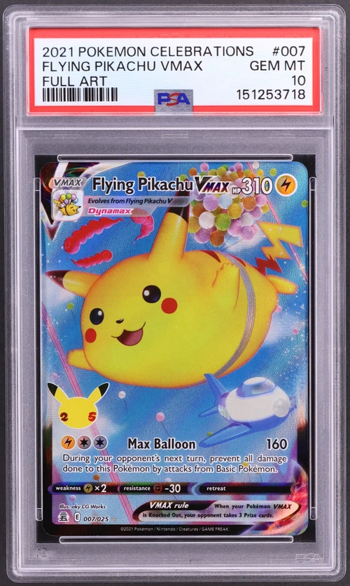 2021 Pokemon Celebrations #007 Full Art / Flying Pikachu Vmax