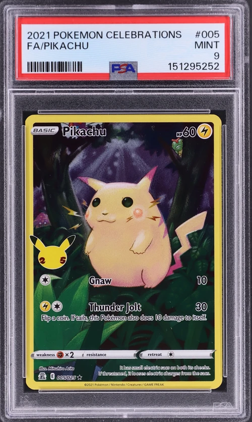 2021 Pokemon Celebrations #005 Full Art / Pikachu