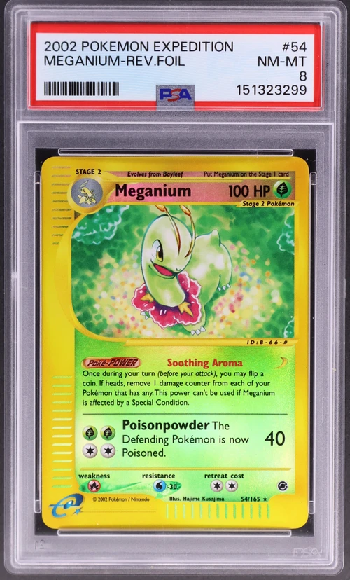 2002 Pokemon Expedition #54 Meganium-Reverse Foil