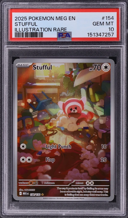 2025 Pokemon Meg En-Mega Evolution #154 Stufful Illustration Rare