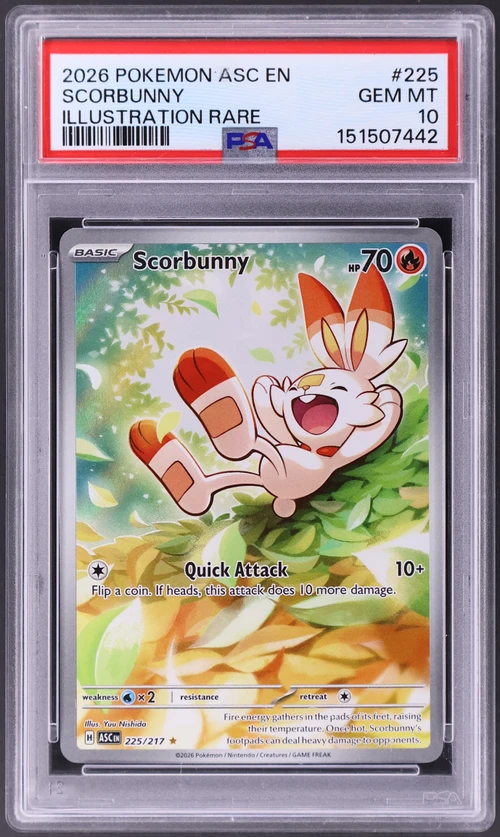 2026 Pokemon Asc En-Ascended Heroes #225 Scorbunny Illustration Rare
