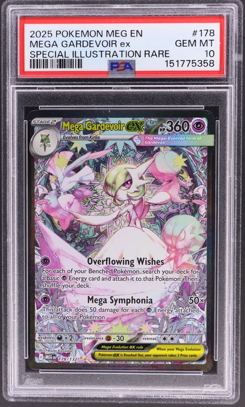 2025 Pokemon Meg En-Mega Evolution #178 Mega Gardevoir Ex Special Illustration Rare