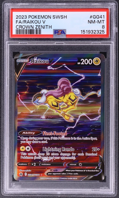 2023 Pokemon Sword and Shield Crown Zenith #GG41 Full Art / Raikou V