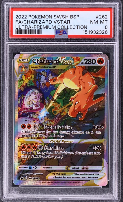 2022 Pokemon Swsh Black Star Promo #262 Full Art / Charizard Vstar Sword & Shield Ultra-Premium Collection-Charizard