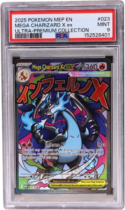 2025 Pokemon Mep En-Me Black Star Promo #023 Mega Charizard X Ex Mega Charizard X Ex Ultra-Premium Collection