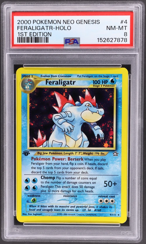 2000 Pokemon Neo Genesis 1st Edition #4 Feraligatr-Holo