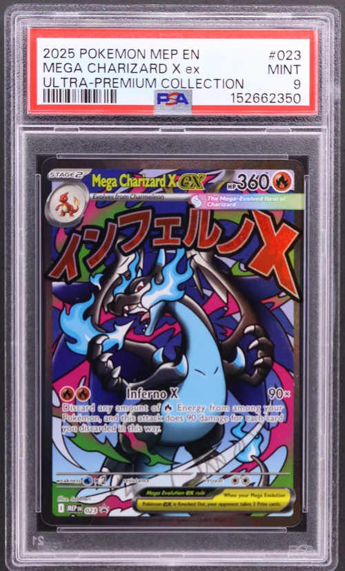2025 Pokemon Mep En-Me Black Star Promo #023 Mega Charizard X Ex Mega Charizard X Ex Ultra-Premium Collection