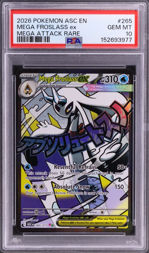 2026 Pokemon Asc En-Ascended Heroes #265 Mega Froslass Ex Mega Attack Rare