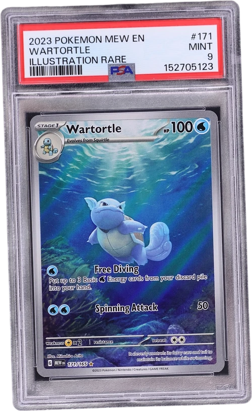 2023 Pokemon Mew En-151 #171 Wartortle Illustration Rare