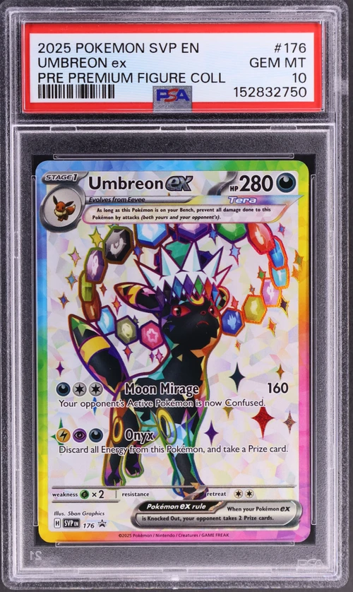 2025 Pokemon Svp En-Sv Black Star Promo #176 Umbreon Ex Prismatic Evolutions Premium Figure Collection