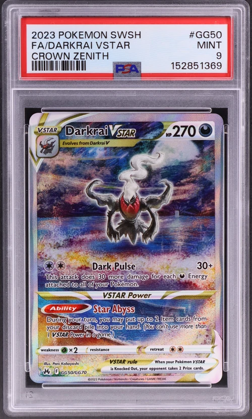 2023 Pokemon Sword and Shield Crown Zenith #GG50 Full Art / Darkrai Vstar
