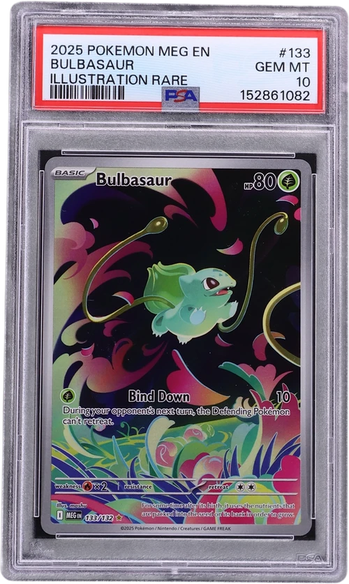 2025 Pokemon Meg En-Mega Evolution #133 Bulbasaur Illustration Rare