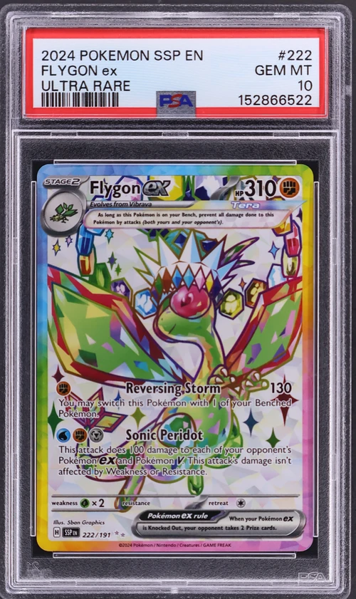 2024 Pokemon Ssp En-Surging Sparks #222 Flygon Ex Ultra Rare